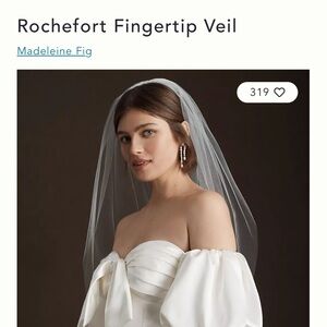 Anthropologie Rochefort Fingertip Veil